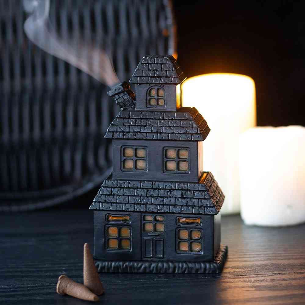 Something Different - Black Haunted House Wierookhouder - Zwart